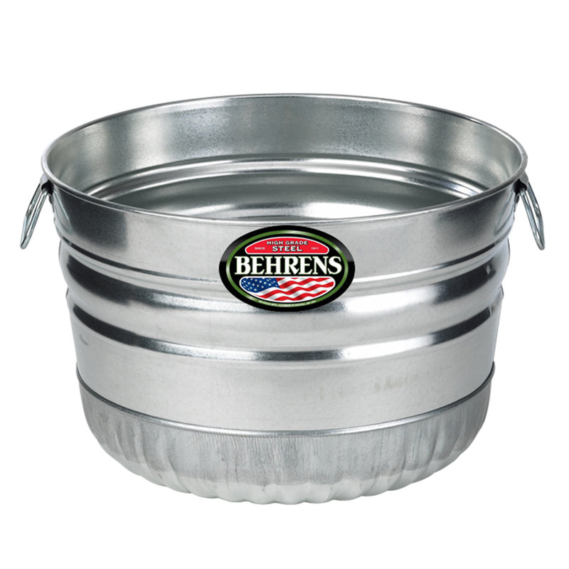 Behrens Galvanized Steel Utility Basket Tub Wayfair